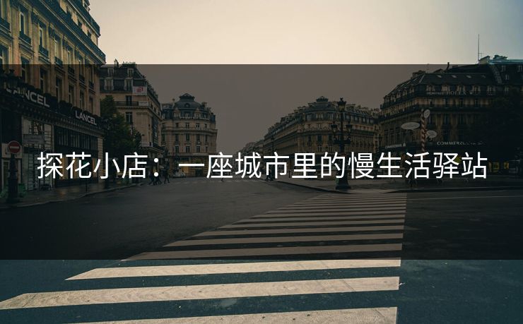 探花小店：一座城市里的慢生活驿站